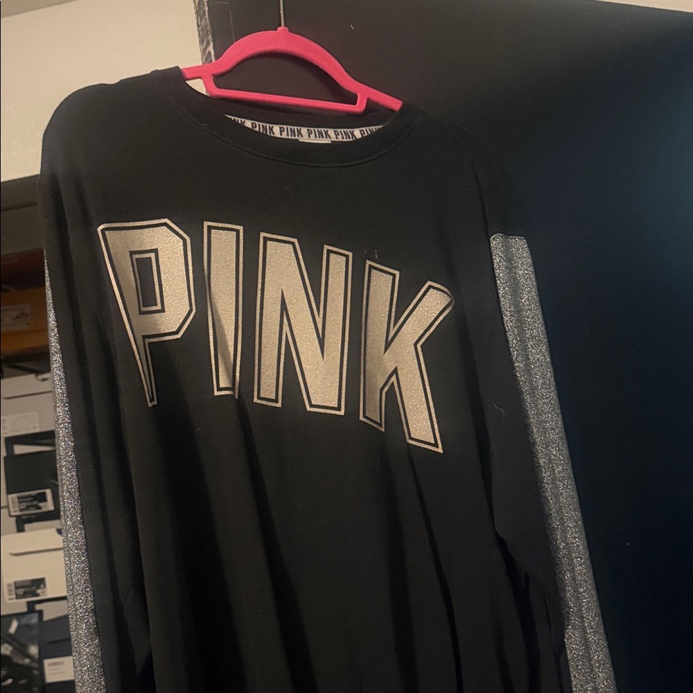 Victoria's Secret Black and Silver Sweater